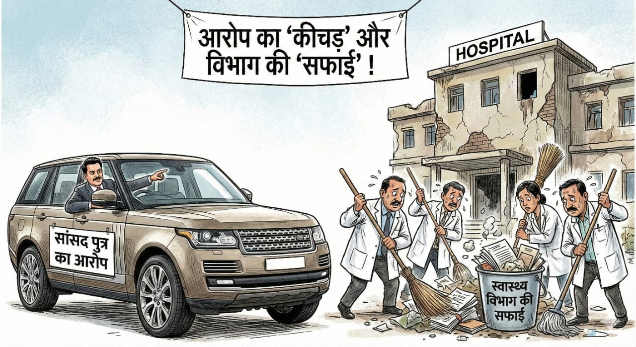 सांसद पुत्र के आरोप पर  स्वास्थ्य विभाग की सफाई
